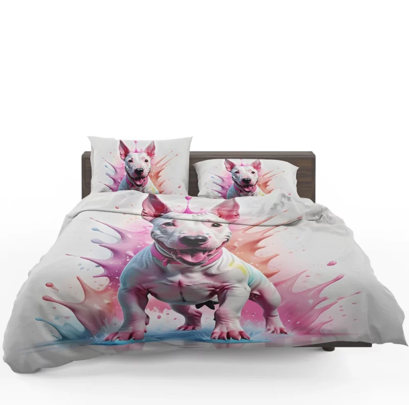 Dynamic Bull Terrier Dog Performer Bedding Set 1