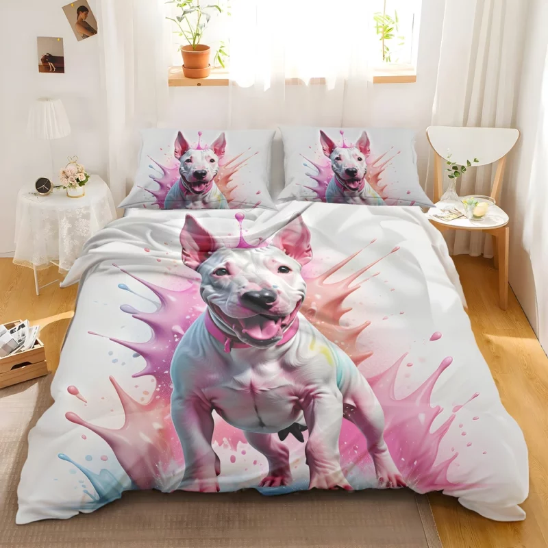 Dynamic Bull Terrier Dog Performer Bedding Set 2