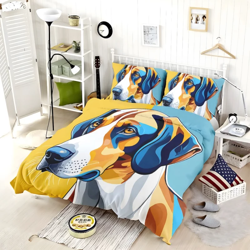 Elegance Treeing Walker CoonhoundDog Breed Bedding Set