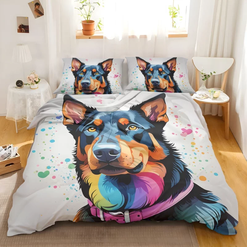 Elegant Beauceron Beauty Dog Grace Bedding Set 2