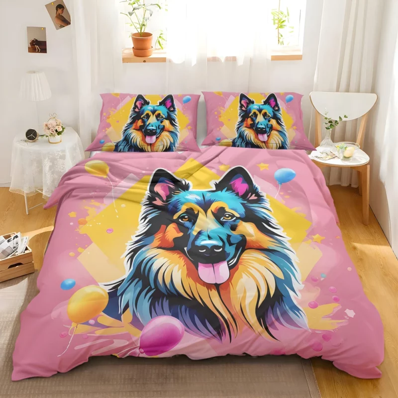 Elegant Belgian Tervuren Dog Charmer Bedding Set 2