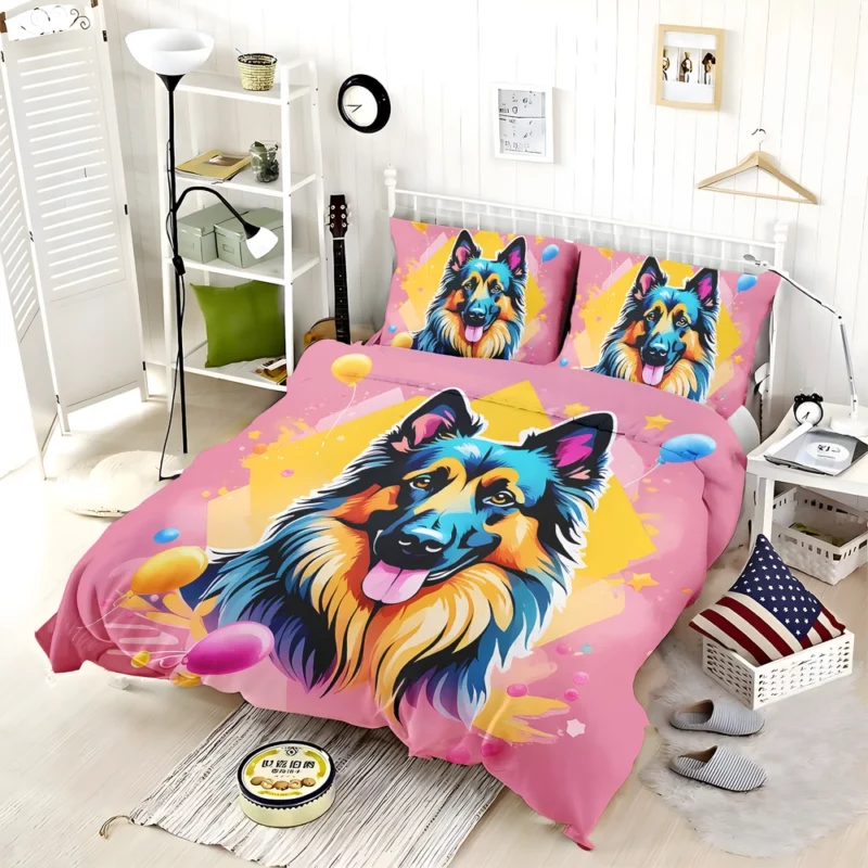 Elegant Belgian Tervuren Dog Charmer Bedding Set