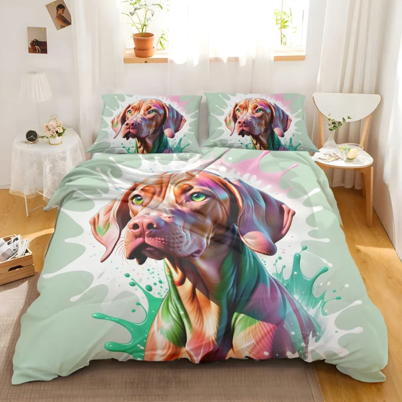 Elegant Vizsla Sporting Dog Breed Bedding Set 2