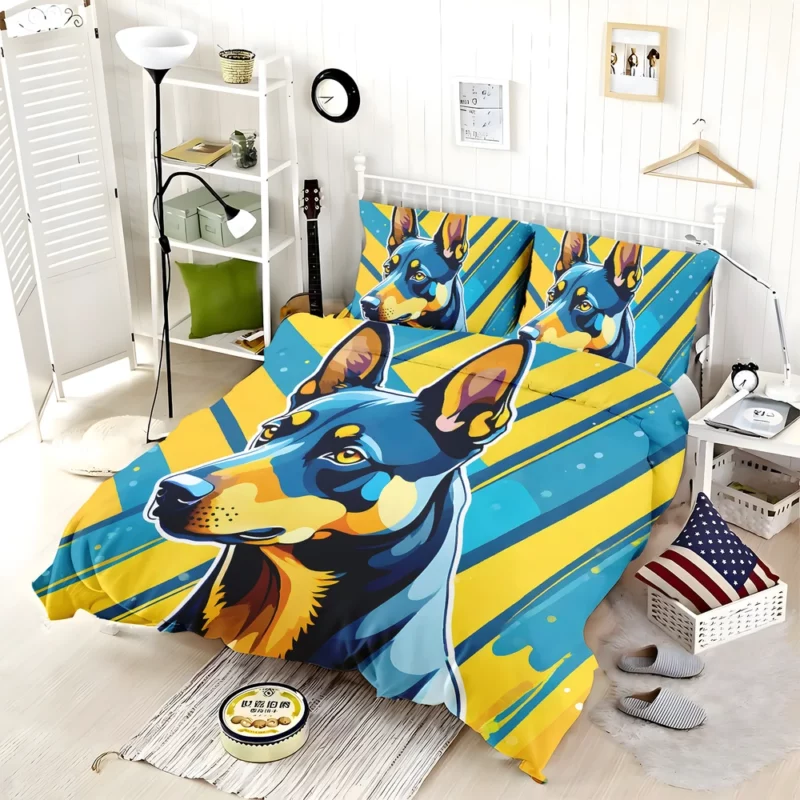 Energetic Australian Kelpie Dog Canine Athlete Bedding Set