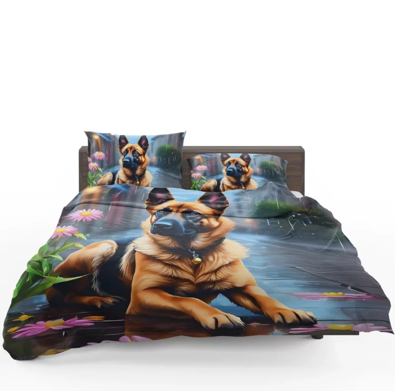 Energetic Belgian Malinois Dog Canine Athlete Bedding Set 1