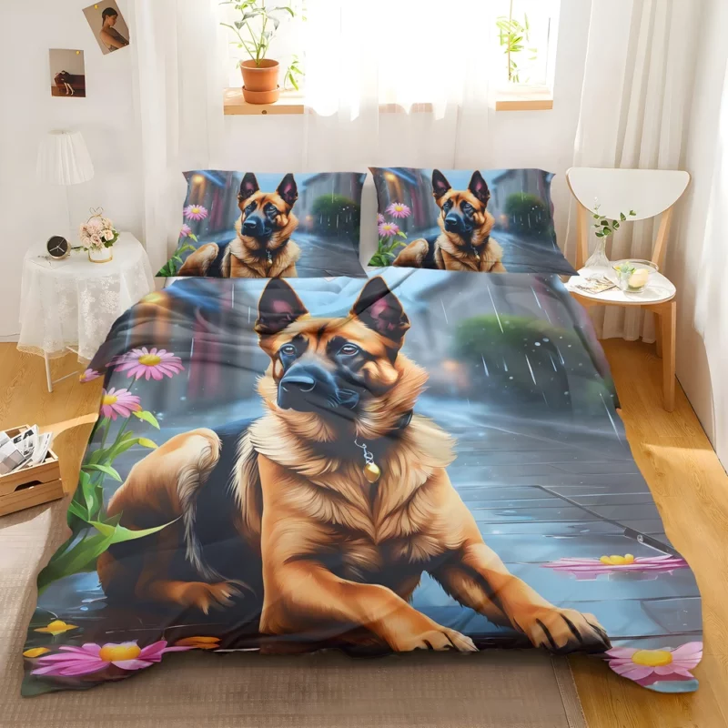 Energetic Belgian Malinois Dog Canine Athlete Bedding Set 2