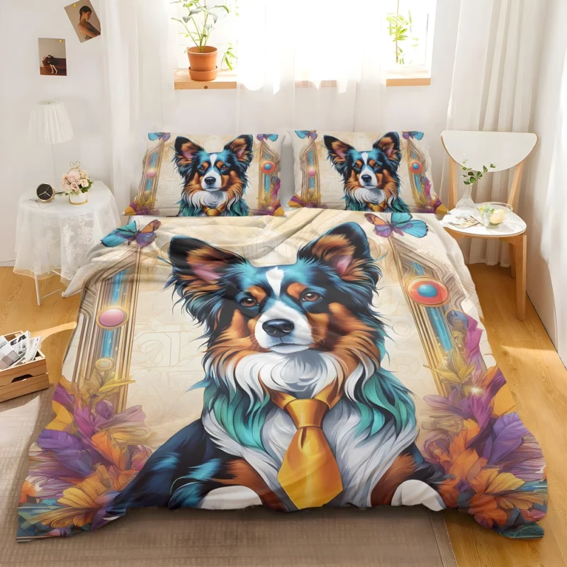 Energetic Papillon Small Dog Wonder Bedding Set 2