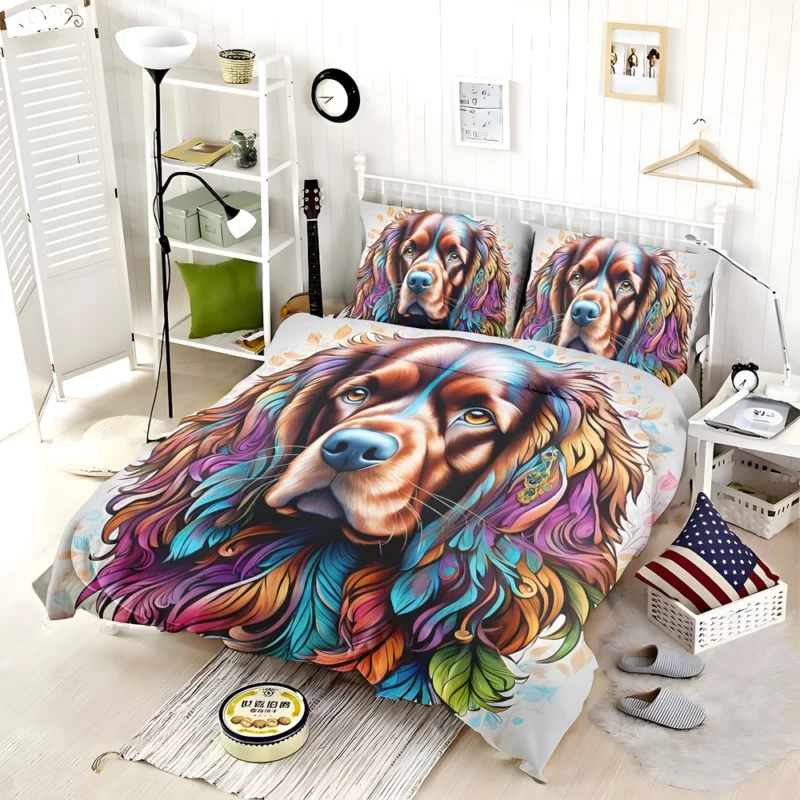 Energetic Wonder Sussex Spaniel Dog Breed Bedding Set