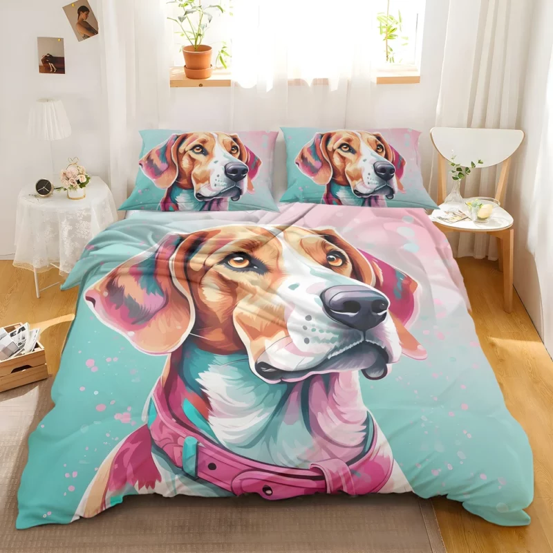 English Foxhound Delight Teen Joyful Surprise Bedding Set 2