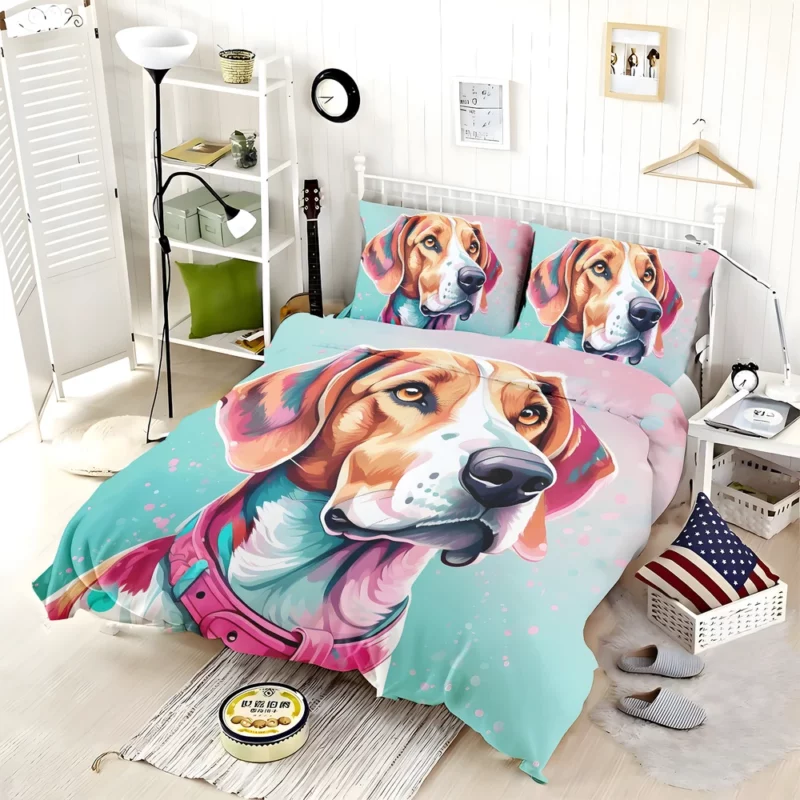 English Foxhound Delight Teen Joyful Surprise Bedding Set