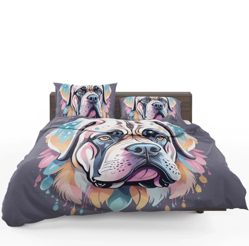 English Mastiff Love Teen Heartfelt Gift Bedding Set 1