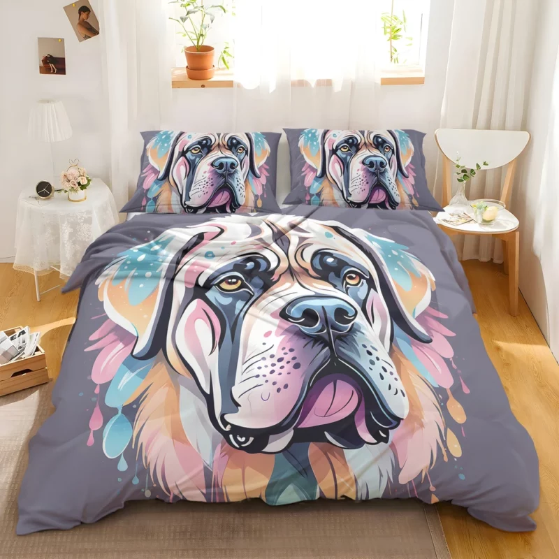 English Mastiff Love Teen Heartfelt Gift Bedding Set 2