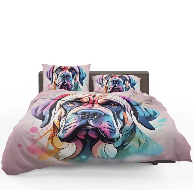 English Mastiff Pup Teen Birthday Surprise Bedding Set 1