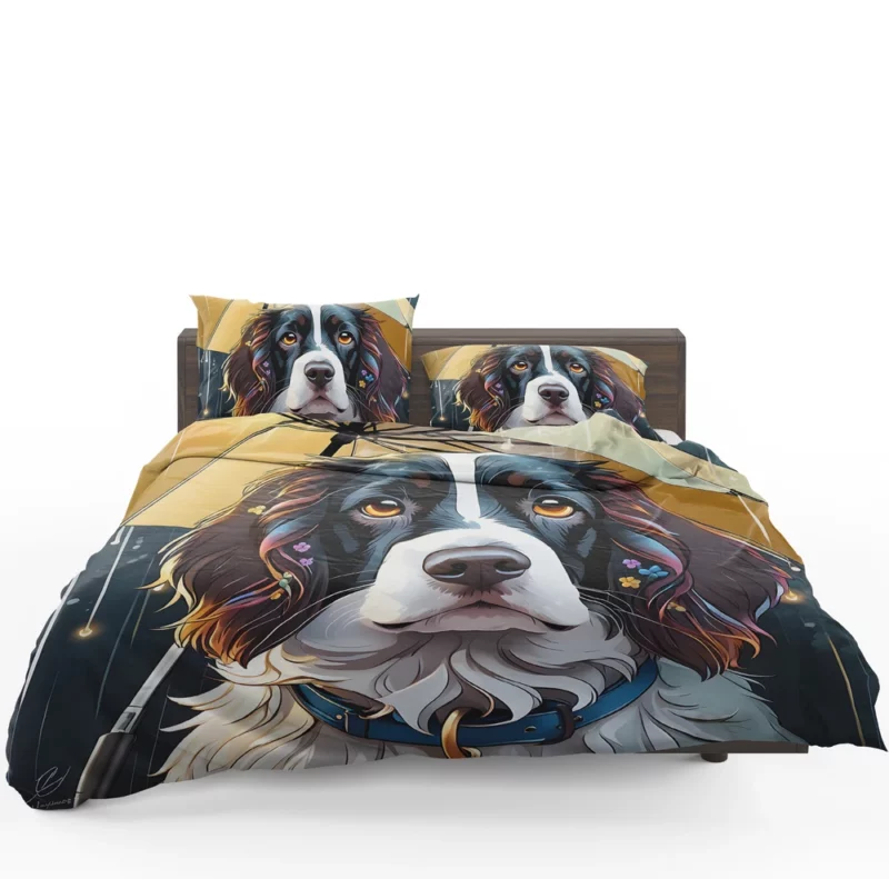 English Springer Spaniel Pup Teen Birthday Surprise Bedding Set 1