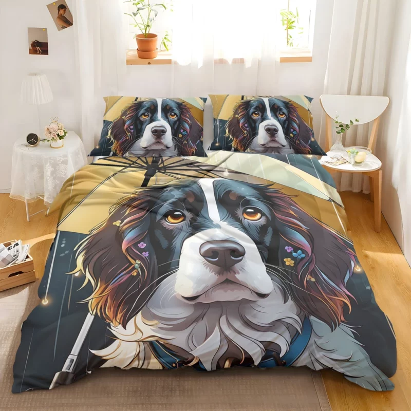 English Springer Spaniel Pup Teen Birthday Surprise Bedding Set 2