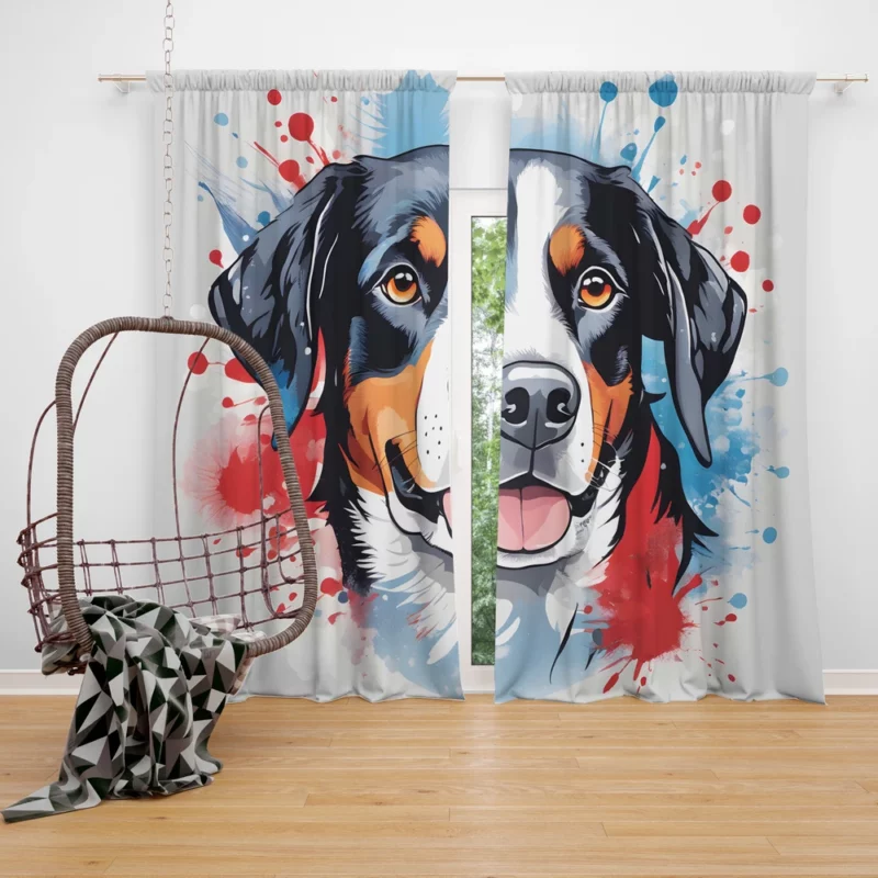 Entlebucher Mountain Birthday Bond Teen Companion Curtain