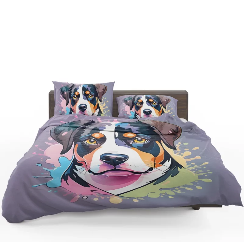 Entlebucher Mountain Dog Love Teen Heartfelt Gift Bedding Set 1