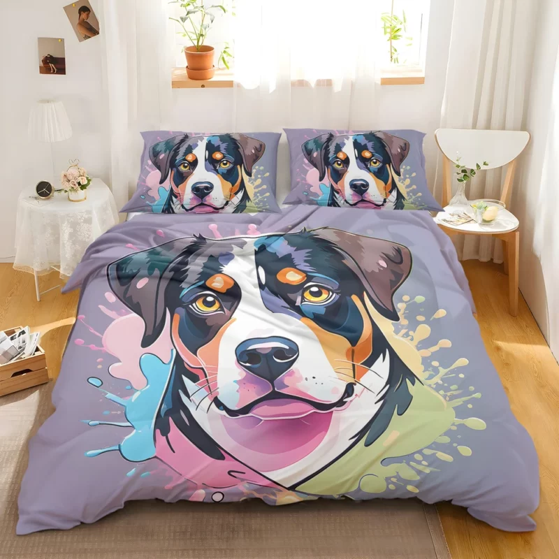 Entlebucher Mountain Dog Love Teen Heartfelt Gift Bedding Set 2