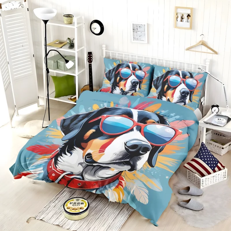 Entlebucher Mountain Pup Teen Birthday Surprise Bedding Set