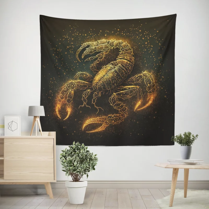 Fantasy Scorpio Zodiac Art Wall Tapestry