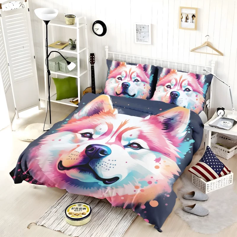 Fearless Akita Defender Dog Valor Bedding Set