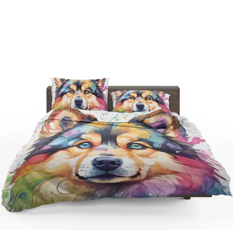 Finnish Lapphund Pup Teen Birthday Surprise Bedding Set 1