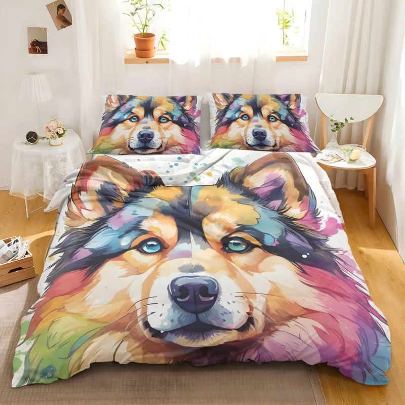 Finnish Lapphund Pup Teen Birthday Surprise Bedding Set 2