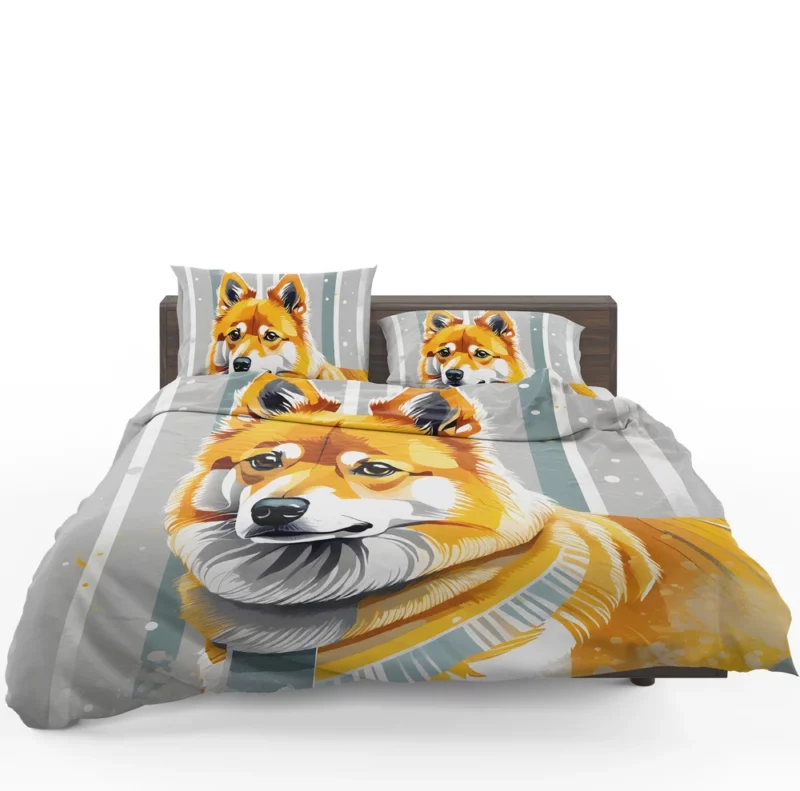 Finnish Spitz Dog Delight Teen Joyful Surprise Bedding Set 1