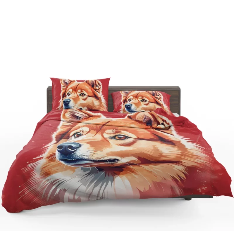 Finnish Spitz Playful Charm Teen Joy Bedding Set 1