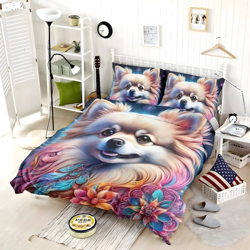 Fluff and Love Pomeranian Dog Bedding Set