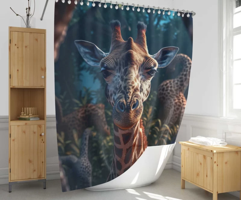 Forest Wildlife Photography Shower Curtain 1