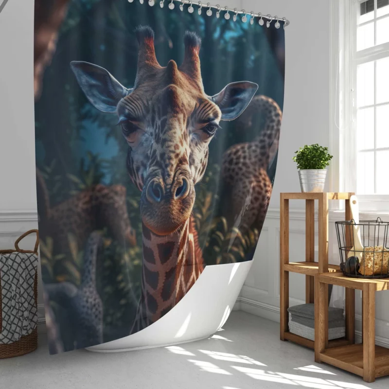 Forest Wildlife Photography Shower Curtain