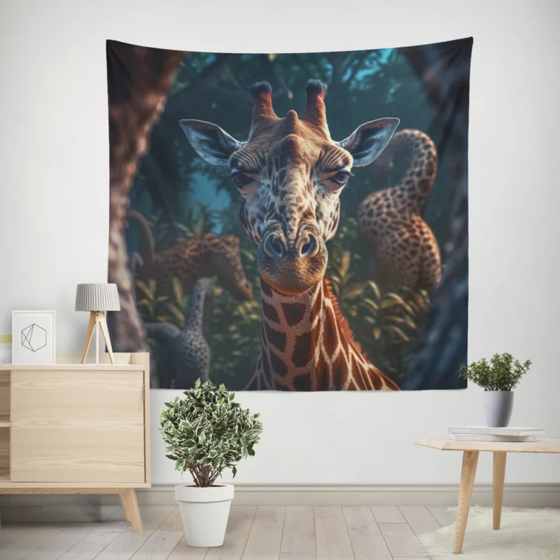 Forest Wildlife Photography Wall Tapestry