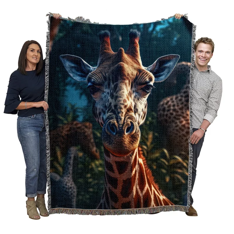 Forest Wildlife Photography Woven Blanket