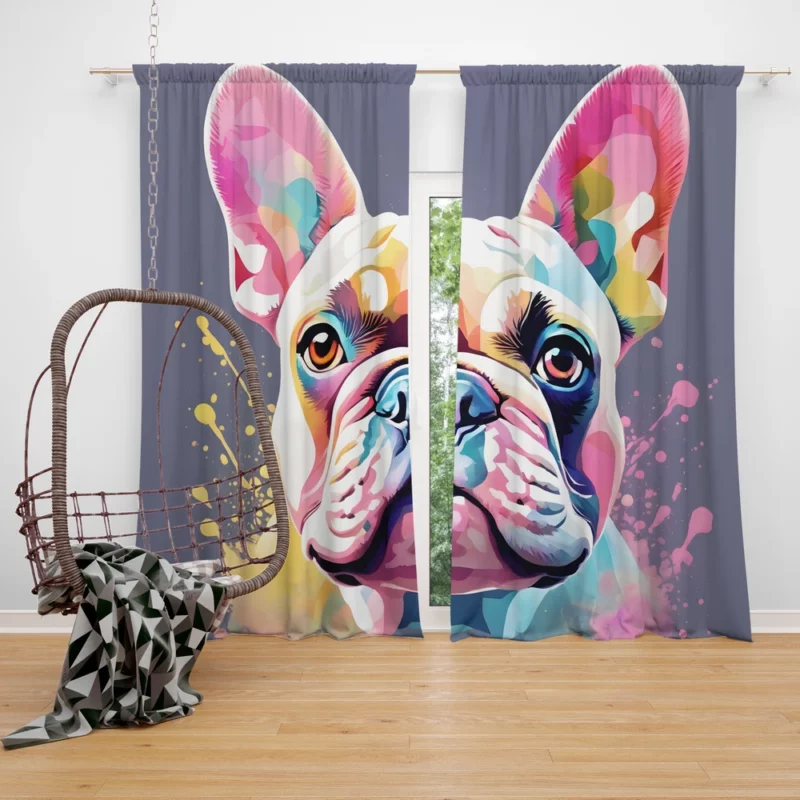 French Bulldog Birthday Bond Teen Companion Curtain