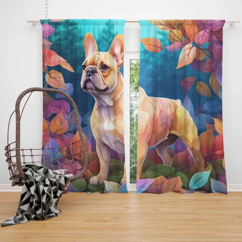 French Bulldog Charm Teen Birthday Joy Curtain