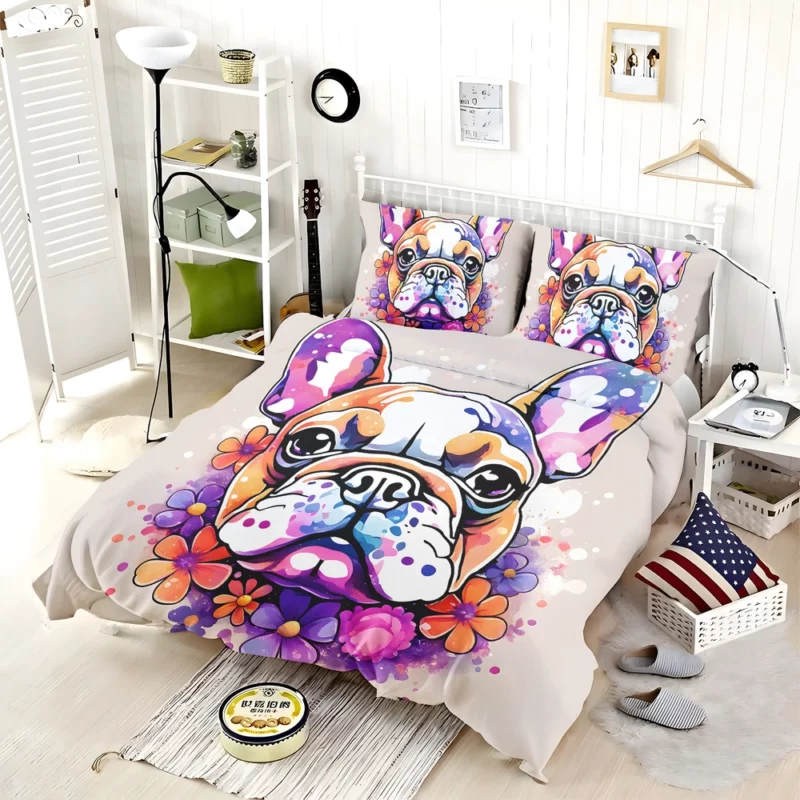 French Bulldog Love Teen Heartfelt Gift Bedding Set