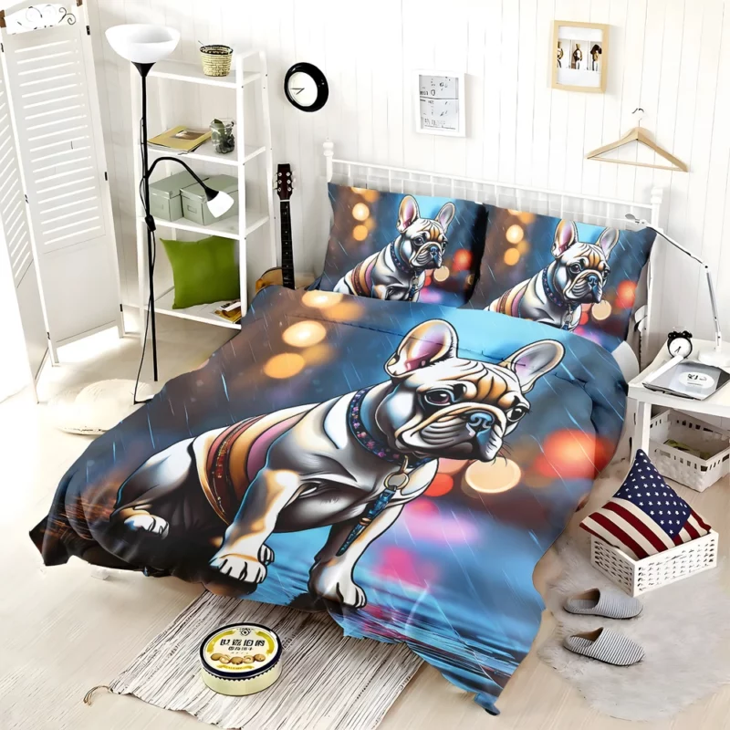 French Bulldog Pup Teen Birthday Surprise Bedding Set