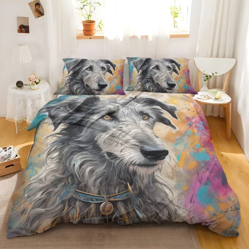 Gentle Giant Scottish Deerhound Dog Bedding Set 2