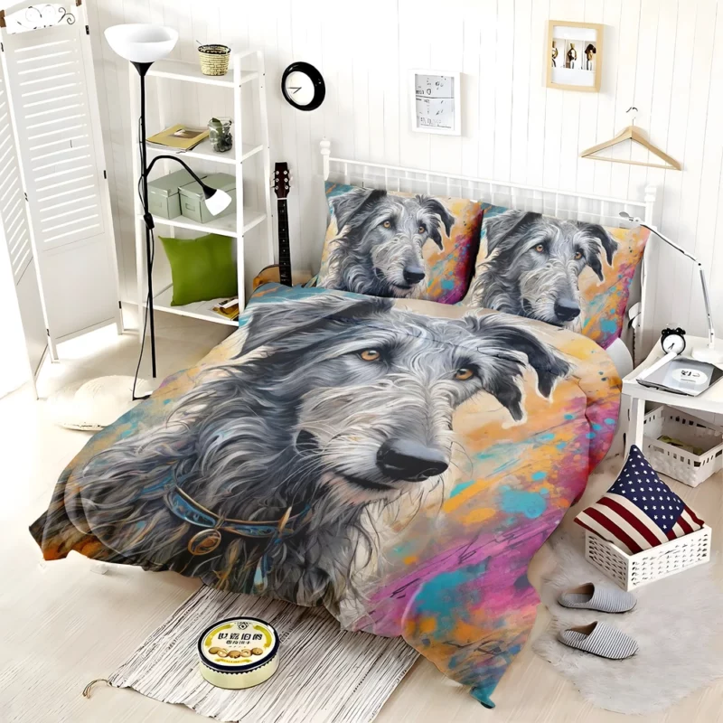 Gentle Giant Scottish Deerhound Dog Bedding Set