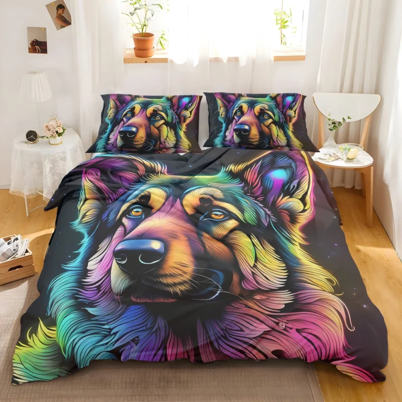 German Shepherd Birthday Bond Teen Companion Bedding Set 2