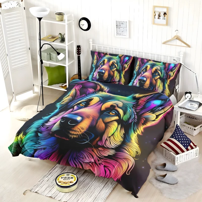 German Shepherd Birthday Bond Teen Companion Bedding Set