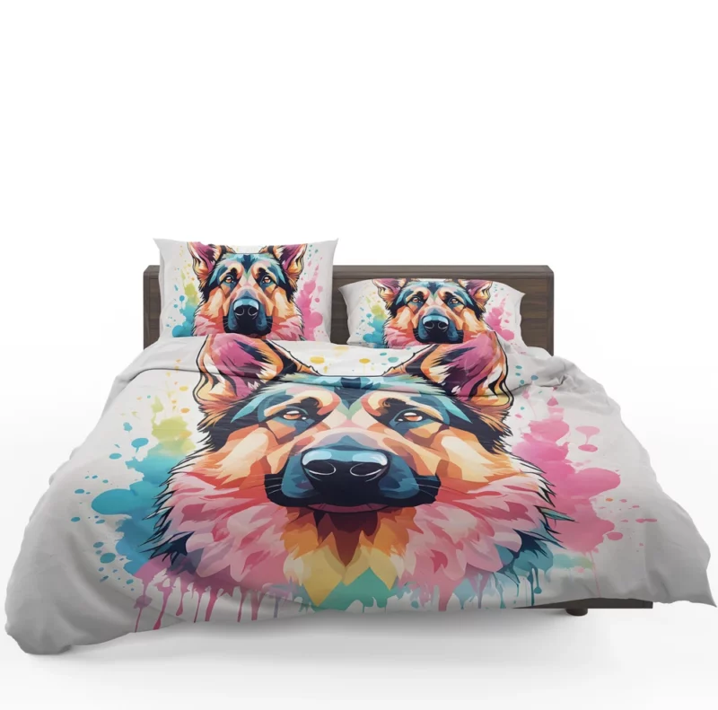 German Shepherd Charm Teen Birthday Joy Bedding Set 1