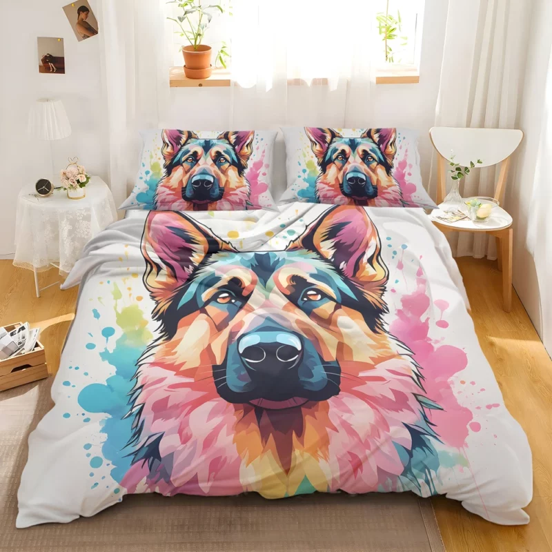 German Shepherd Charm Teen Birthday Joy Bedding Set 2