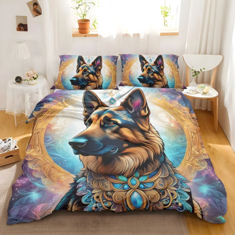 German Shepherd Dog Delight Teen Joyful Surprise Bedding Set 2