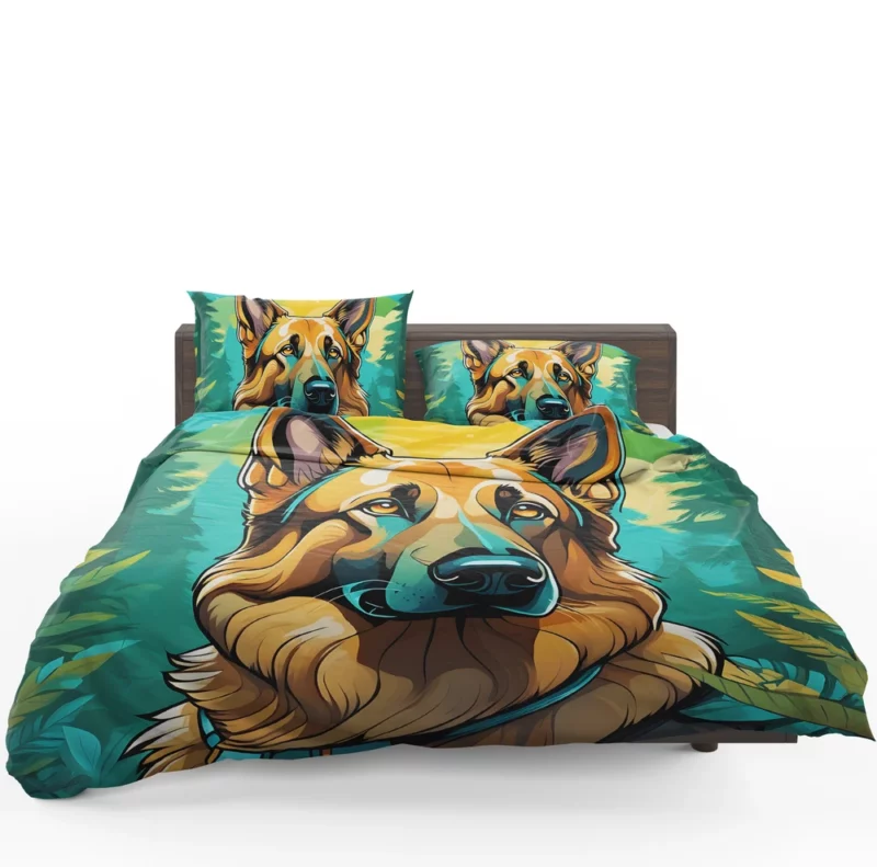 German Shepherd Love Teen Heartfelt Gift Bedding Set 1