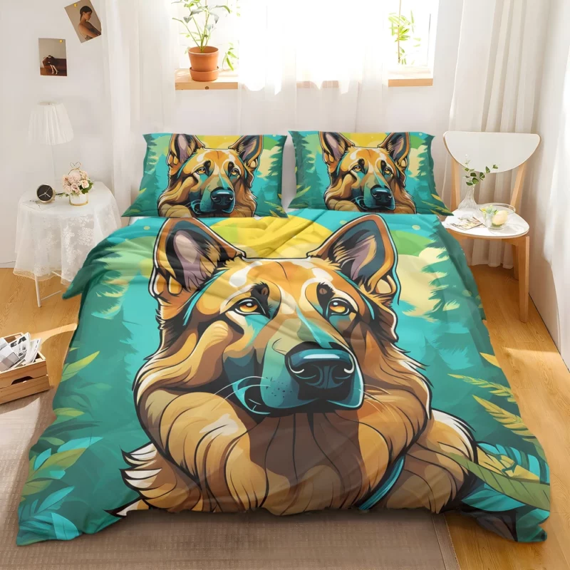 German Shepherd Love Teen Heartfelt Gift Bedding Set 2