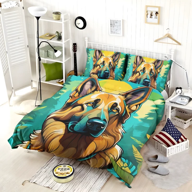 German Shepherd Love Teen Heartfelt Gift Bedding Set