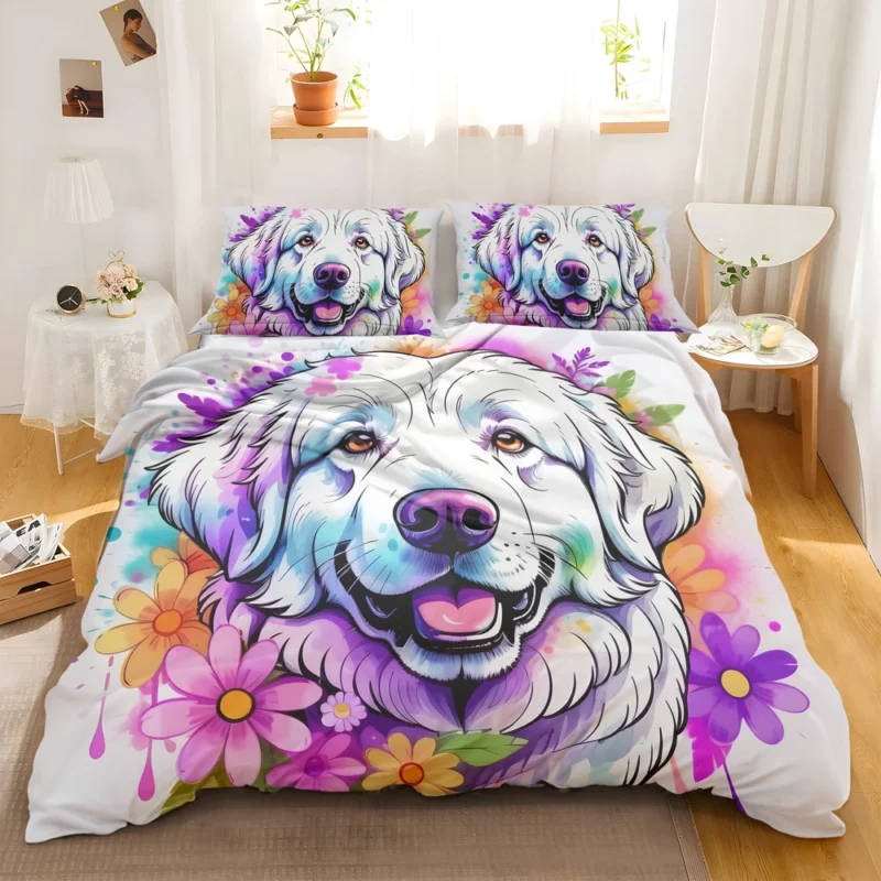 Gifted Great Pyrenees Joy Furry Companion Bedding Set 2