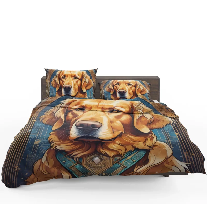 Golden Retriever Birthday Bond Teen Companion Bedding Set 1